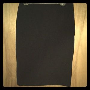 Black pencil skirt
